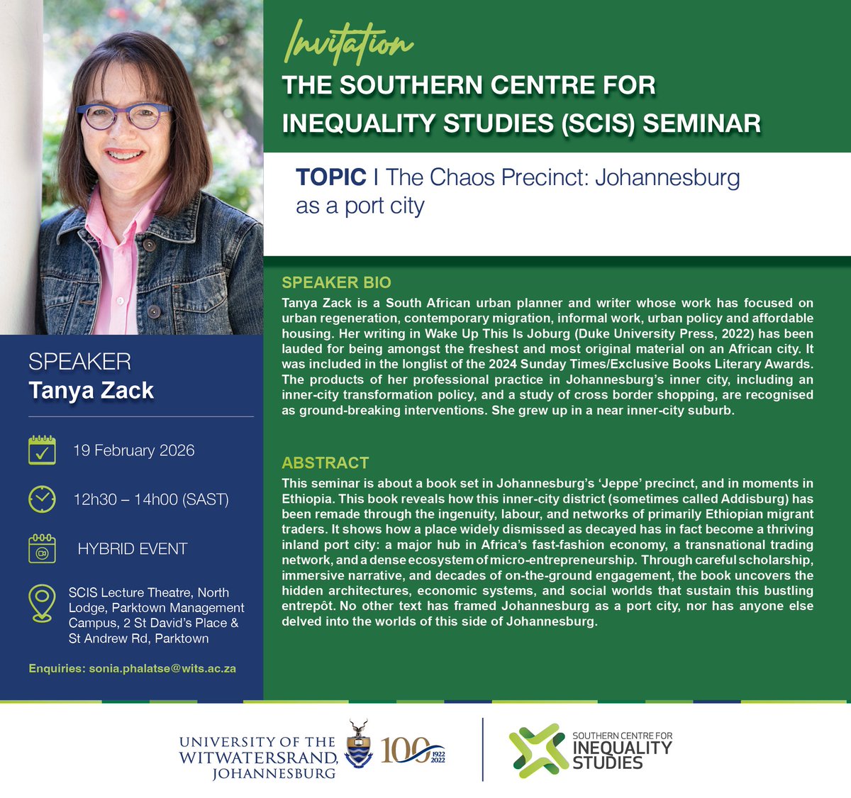 Southern Centre for Inequality Studies tweet media