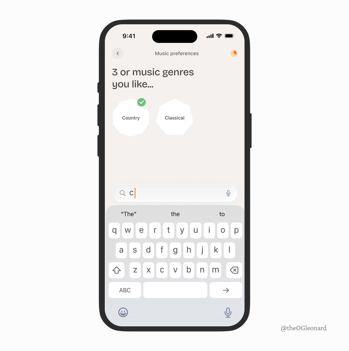 Select your favourite music genres✨