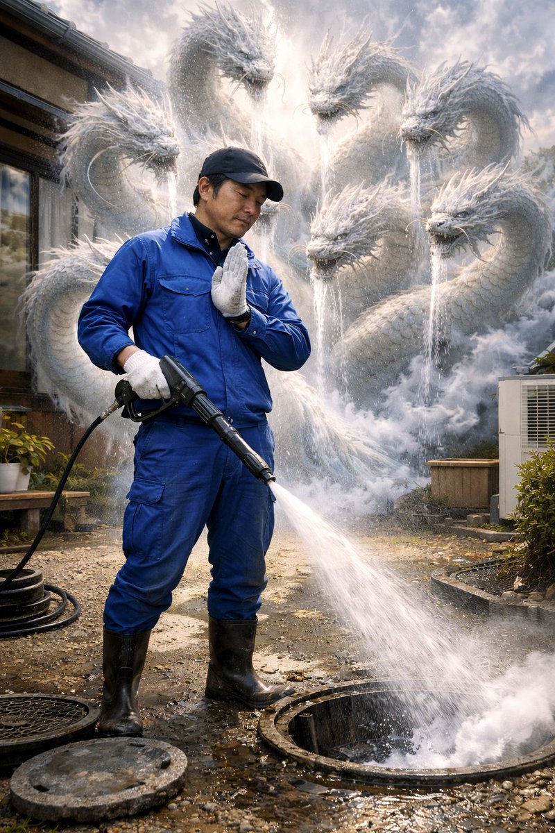 ひろひろ・排水管高圧洗浄スタッフです tweet media