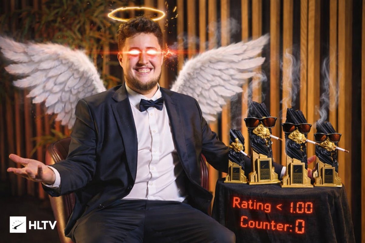 Has ZywOo had a negative rating? tweet media