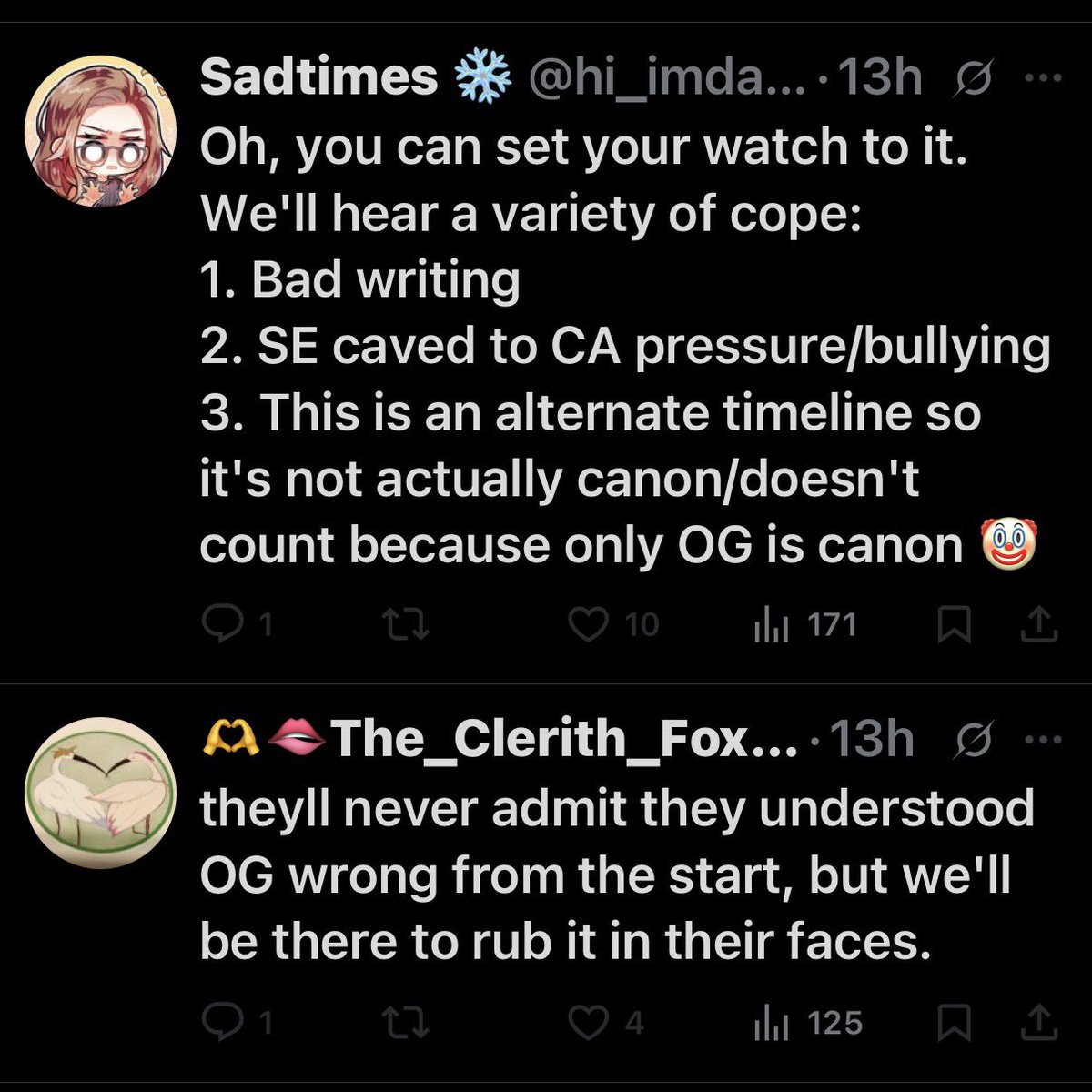 JENova⚠️ @Cloud “Not one bit” Strife tweet media
