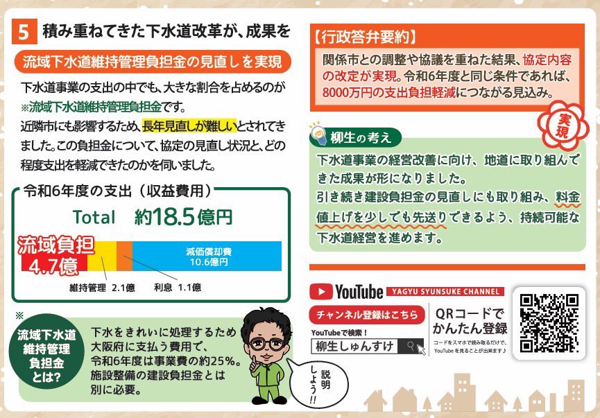 shunsukeyagyu's tweet photo. ✅四條畷市の下水道改革で成果が🙌
約8000万円もの負担軽減を実現‼️

下水道のこと、国でも市でも扱いが少ない気がしますが大切な公共インフラ。
取り組みを続けてきた成果が出てきています👍

#四條畷市
#維新の会 https://t.co/qmOxBFuFgh