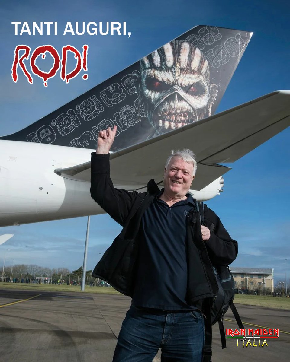 IronMaidenItaly's tweet photo. Buon compleanno Rod π
#IronMaiden #RodSmallwood #IronMaidenItalia https://t.co/nwO4pd20iG