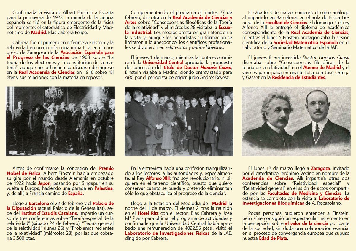 iqf_csic's tweet photo. Con motivo del centenario de los orígenes del INFQ, del 26 feb al 27 mar, el #IQF acoge la exposición “La ciencia española ante Einstein y la relatividad”.

Además, el 26 feb, 12h: conferencia “Blas Cabrera ante Albert Einstein y la Relatividad” por Francisco González de Posada. https://t.co/zDprqvPmbf
