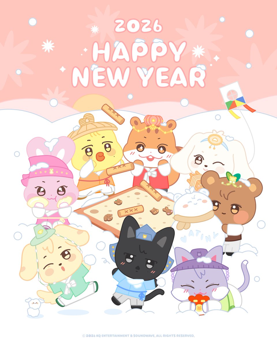 ANITEEZinX's tweet image. 애니티즈와 함께하는 2026년,
우리 같이 행복한 한 해 보내요 🤍

HAPPY NEW YEAR 2026 with ANITEEZ✨
Let’s make it a year full of happiness together!

@ATEEZofficial

#ANITEEZ #애니티즈
#ATEEZ #에이티즈