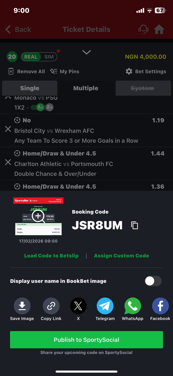 TommyofLagos26's tweet photo. 100+ odds
Jsr8um https://t.co/E5FQlc7BWM