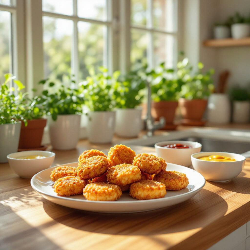 ShopCultivated's tweet photo. The future of comfort food is here 🍗 Cultivated Chicken Nuggets deliver that perfect crispy-tender bite through cellular agriculture. Real chicken, grown differently! #CultivatedMeat https://t.co/kQlGv5aPux https://t.co/jaMfIvx1aK
