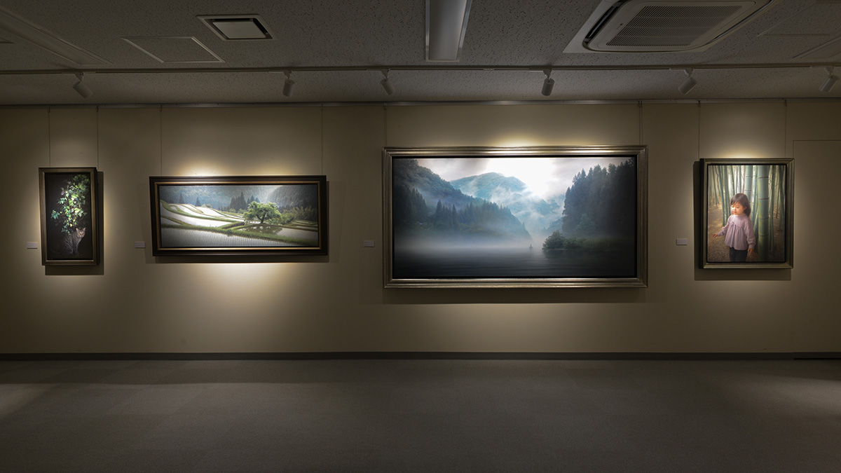 MuseumSato's tweet photo. 塩谷亮 刻を描くリアリズム　2026/1/8-2/15
●3F展示風景 https://t.co/N2RYpBYRNm