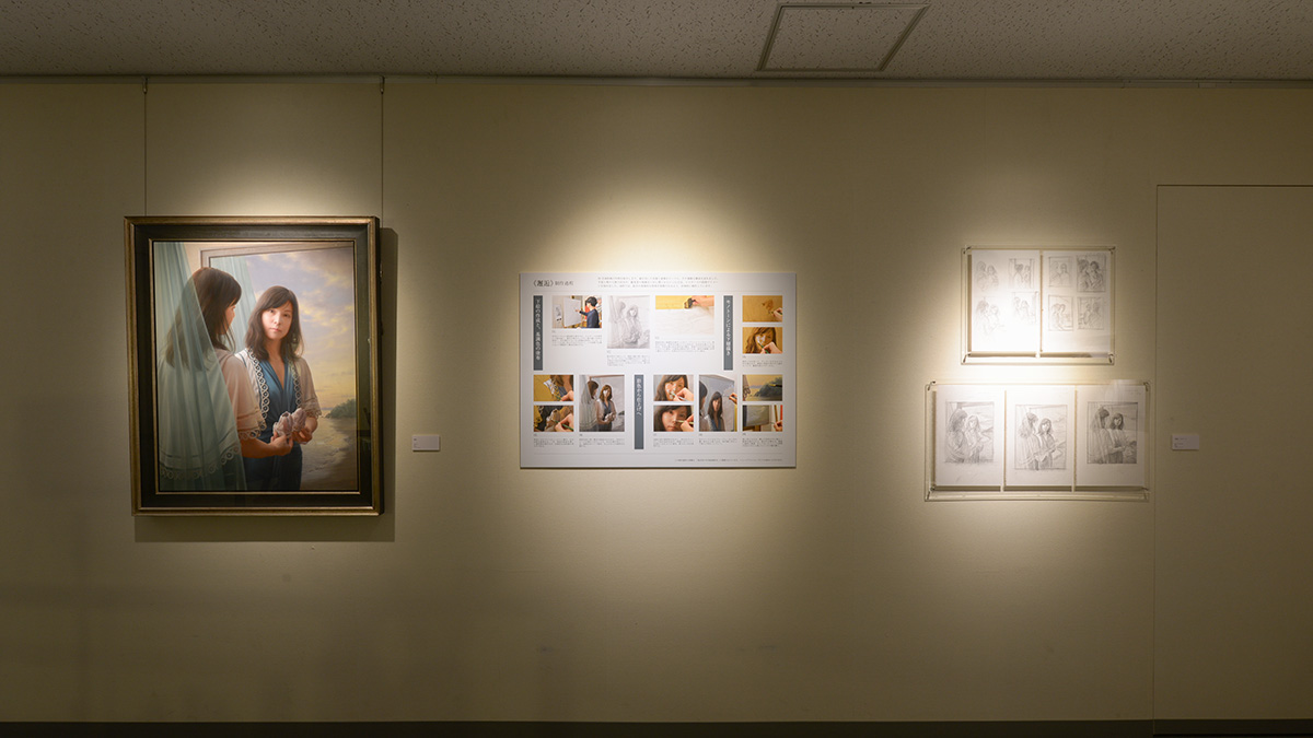 MuseumSato's tweet photo. 塩谷亮 刻を描くリアリズム　2026/1/8-2/15
●5F展示風景 https://t.co/w92hJgdWko