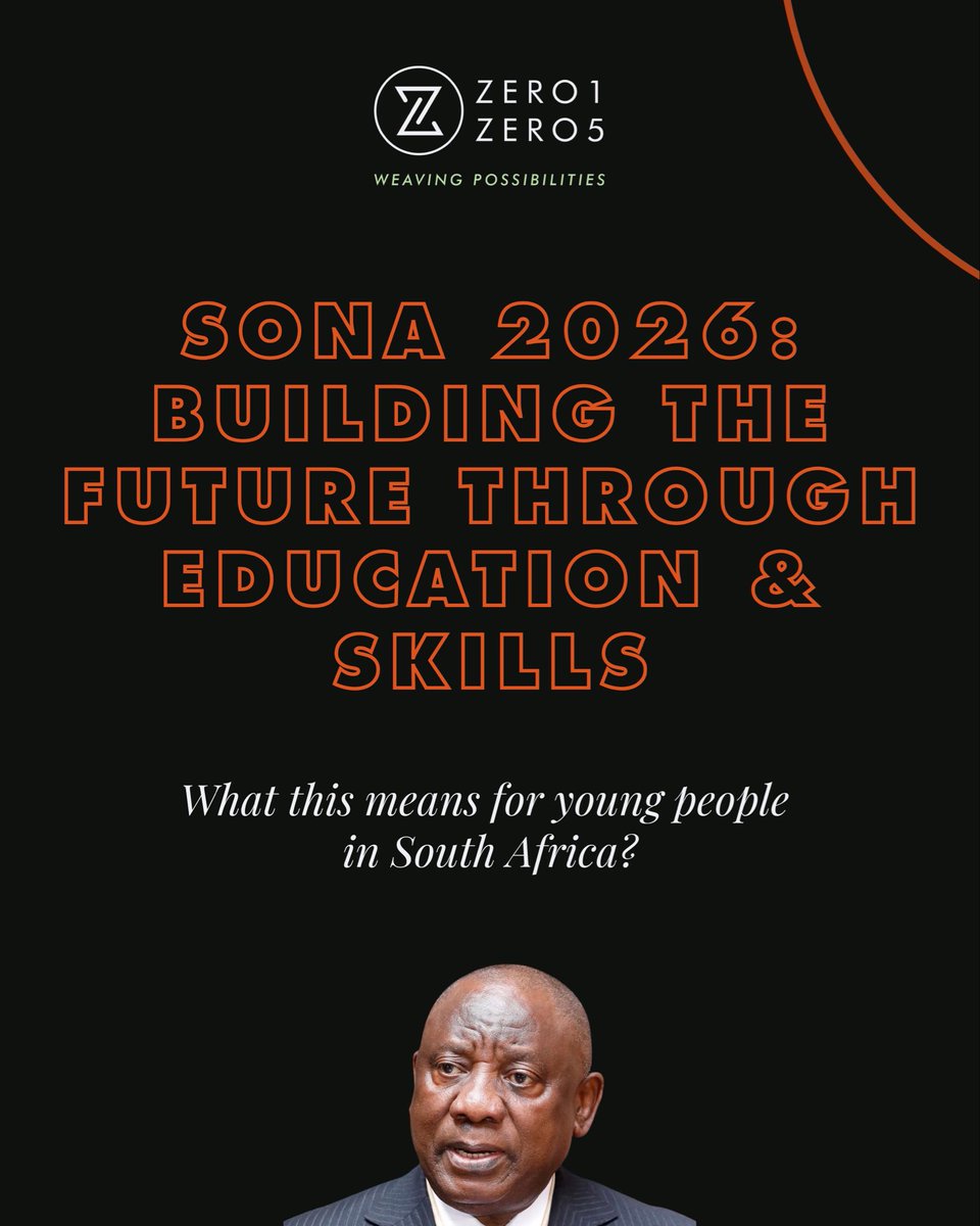 zero1_zero5's tweet photo. What does SONA mean for South African youth? @GovernmentZA 

#sona #southafrica #zero1zero5 #communitydevelopment https://t.co/Ex6Wswv7Q2