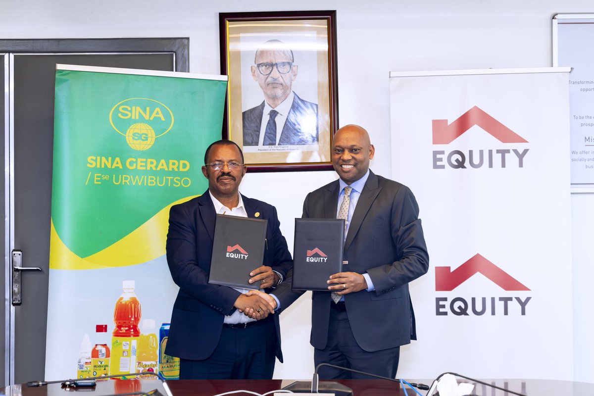 RwEquityBank's tweet image. Yesterday, Equity Bank Rwanda partnered with @SinaRwanda to empower 5,000+ farmers and employees with financial literacy, affordable credit, and tools to turn agriculture into thriving businesses. 

#InclusiveGrowth
