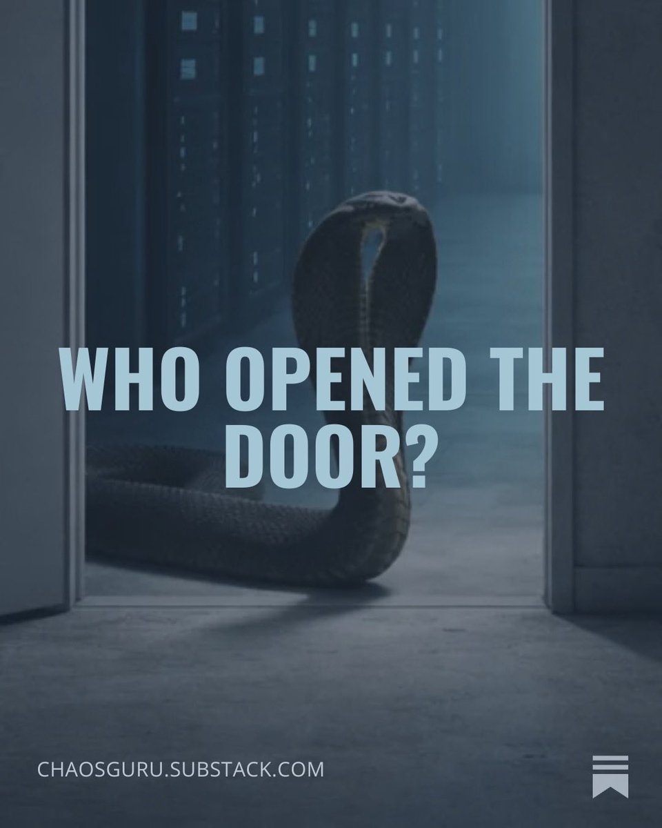 Who opened the door? An Al agent harassed an open-source maintainer. Everyone is asking the wrong question.

open.substack.com/pub/chaosguru/…