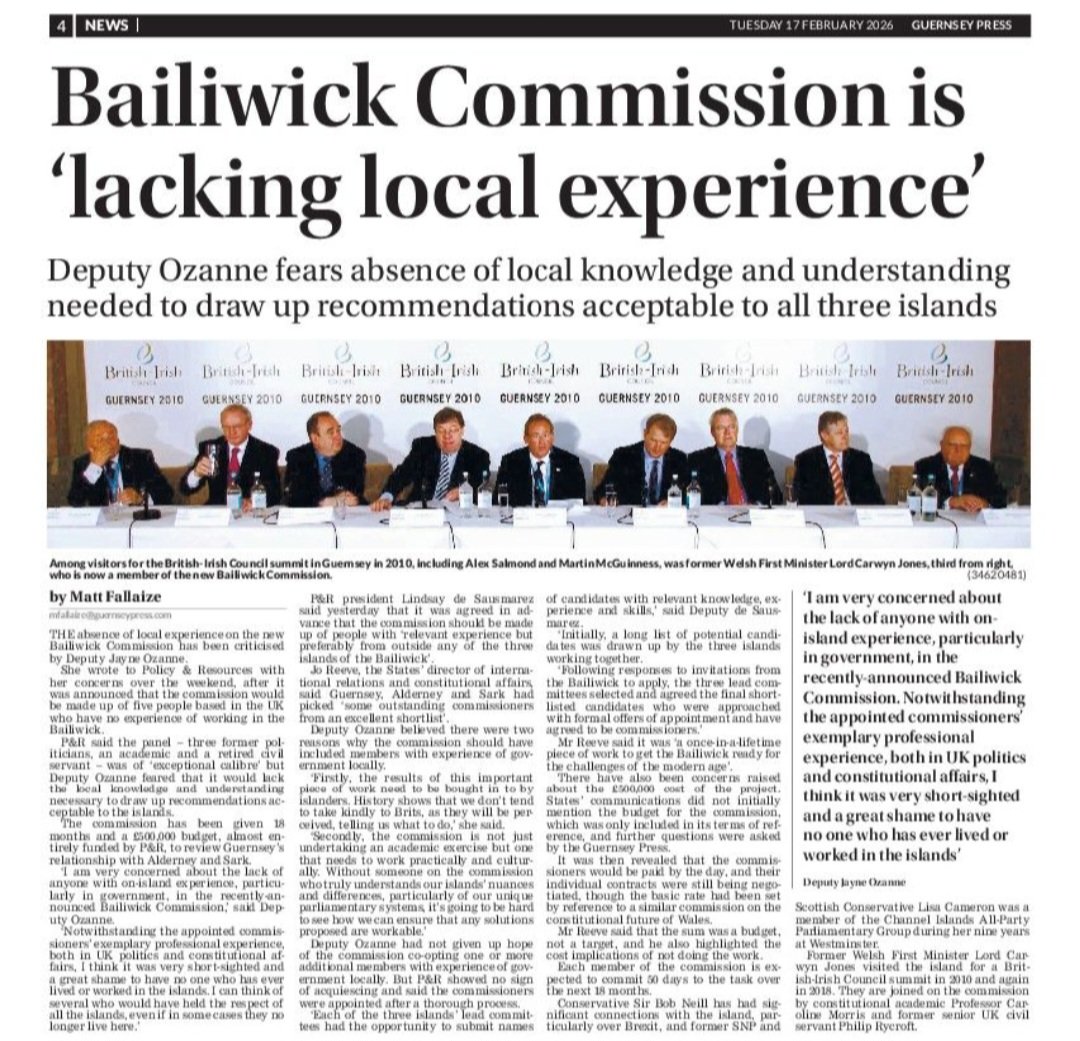 JayneOzanne's tweet photo. I'm frankly really shocked that such an important Commission, whuch will impact our lives for years to come, doesn't have someone with local expertise on it.
 
I very much hope they will reconsider &amp; co-opt a 6th member, of whom there are many suitable contenders.
@GuernseyPress https://t.co/Ob28jBuzI4