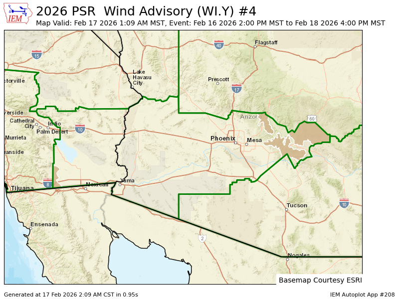 PSR updates Wind Advisory (extends time and expands area to include 16 zones, extends time of 1 zone, continues 3 zones) mesonet.agron.iastate.edu/vtec/f/2026-O-…