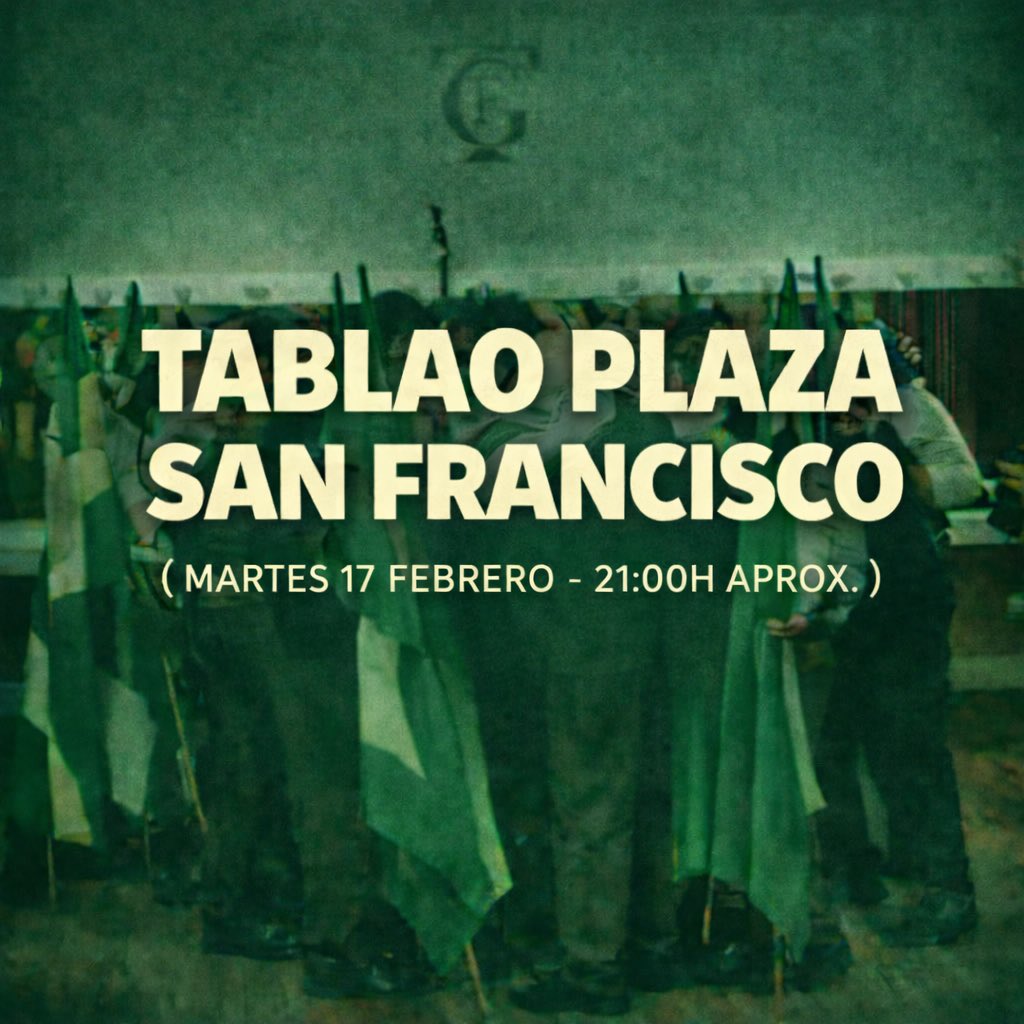 Esta noche seguiremos gritando “Viva Andalucía Libre” por las calles de Cádiz. 

A las 21:00h de la noche en la Plaza San Francisco. 

Nos vemos allí 💚🤍💚
