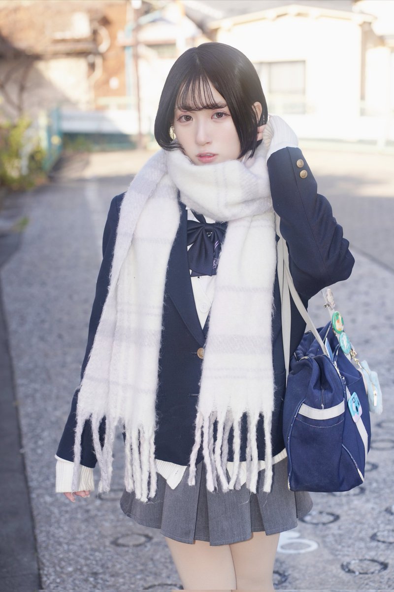 モデル:涼白 ましろ ちゃん（<a href="/chocolumi_mashi/">涼白 ましろ໒꒱ 制服被写体🐾</a>）
撮影：<a href="/shirohana11/">shirohana/PENTAXからSONYに鞍替えしました！</a>

#涼白ましろ  #コットン撮影会 #ポートレート  #Sony #α7iii