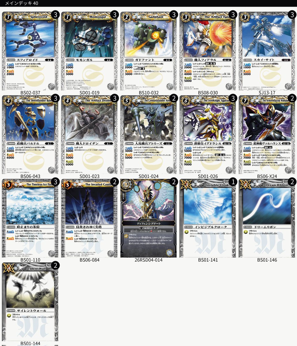 スタンダード向けにバトスピ覚えてもらう用のデッキ組んでる