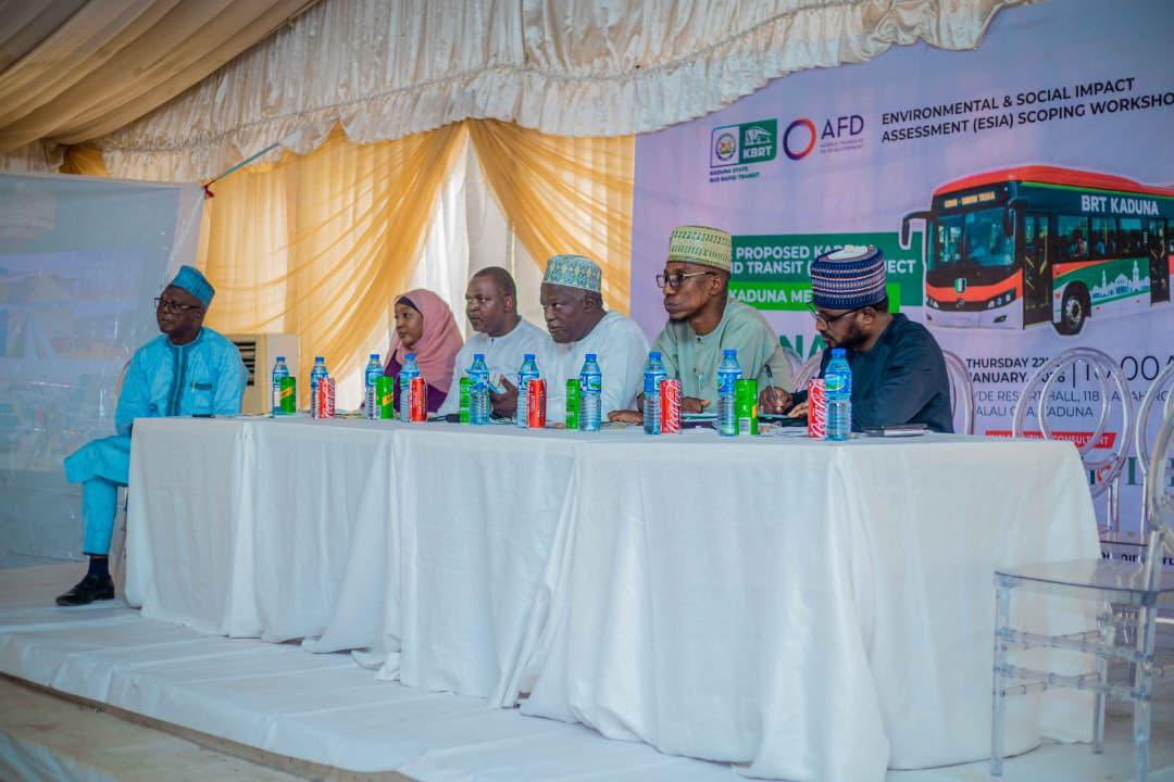 kadunabrt's tweet photo. Stakeholders convene for engagement on the Environmental &amp; Social Impact Assessment / Resettlement Action Plan (ESIA/RAP) for the Kaduna BRT Project to advance sustainable, inclusive, and efficient urban transport for all. 🚍

#KadunaBRT #SustainableTransport #UrbanDevelopment https://t.co/fXQgc5jazy