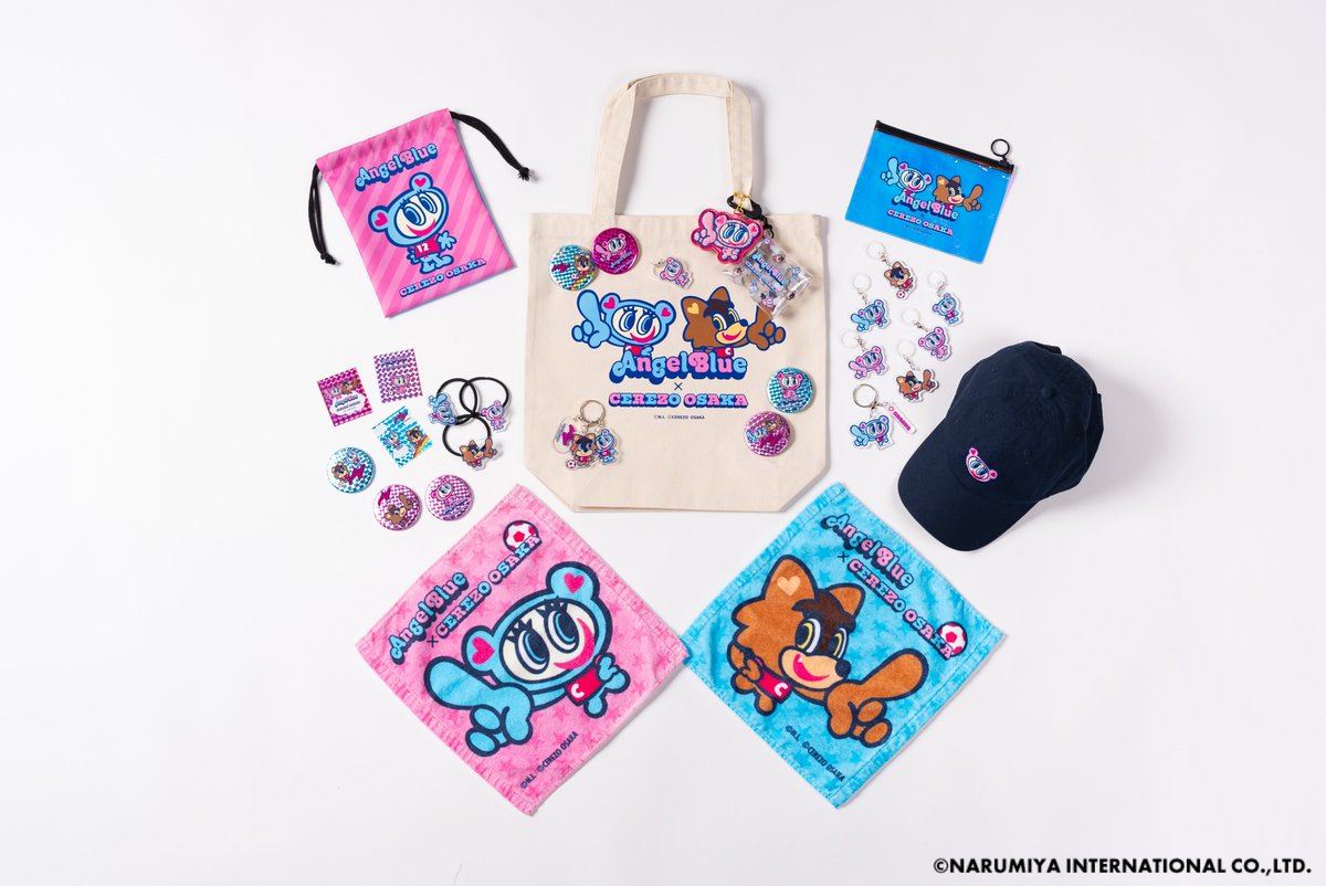 crz_official's tweet photo. ナルミヤキャラクターズ×セレッソ大阪
コラボグッズ販売！！

平成レトロを象徴する #ナルミヤキャラクターズ とのコラボグッズの販売が決定！今回は #AngelBlue のナカムラくんとのコラボが実現👀
限定グッズも多数登場です✨
https://t.co/p2ZKacjGbp

@nakamurakunfan 
#セレッソ大阪 https://t.co/jIBGwZcvaO