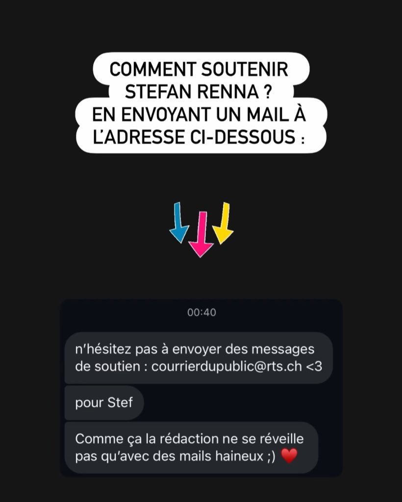 Pour les gens qui aimeraient soutenir le commentateur Suisse 🙏🏽