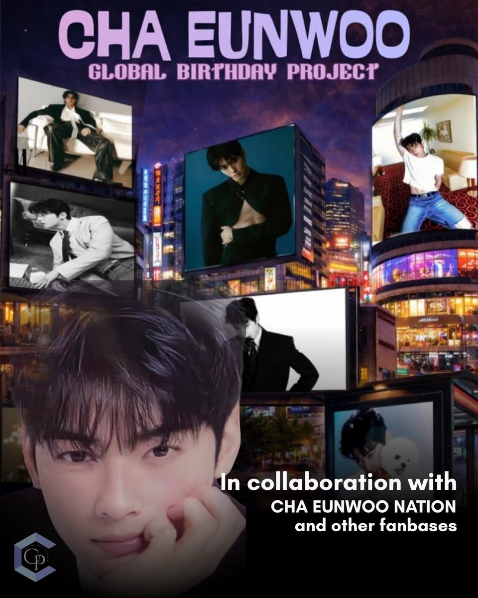 CHA EUNWOO GLOBAL BIRTHDAY PROJECT 🎂💙

CEWProjects is happy to be part of this special birthday project, initiated by <a href="/CEWNation/">CHA EUNWOO NATION</a> in collaboration with other fanbases, showing our love and support for Eunwoo through billboards across Korea. 💙

If you would like to join this