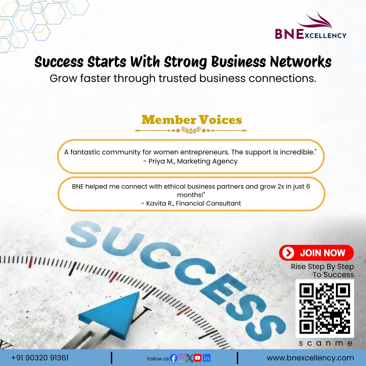 BnExcellen18799's tweet photo. Success grows through strong connections.
Join BNE and build trusted partnerships that help your business thrive.
#BusinessNetworking #Entrepreneurs #GrowTogether #success #EntrepreneurLife #WomenInBusiness #GrowYourNetwork #SuccessMindset #ProfessionalGrowth https://t.co/BSpOcuLDaP