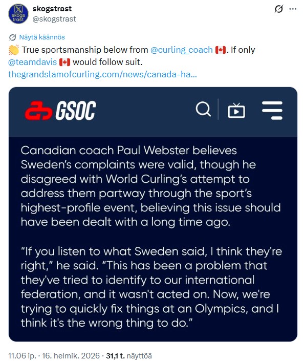 This has been proven to be false since clips showing Canadian cheating comes from media groups that have license to cover curling. Also one of Canada's curling coach has admitted Canada men's team possibly cheating is a problem.
