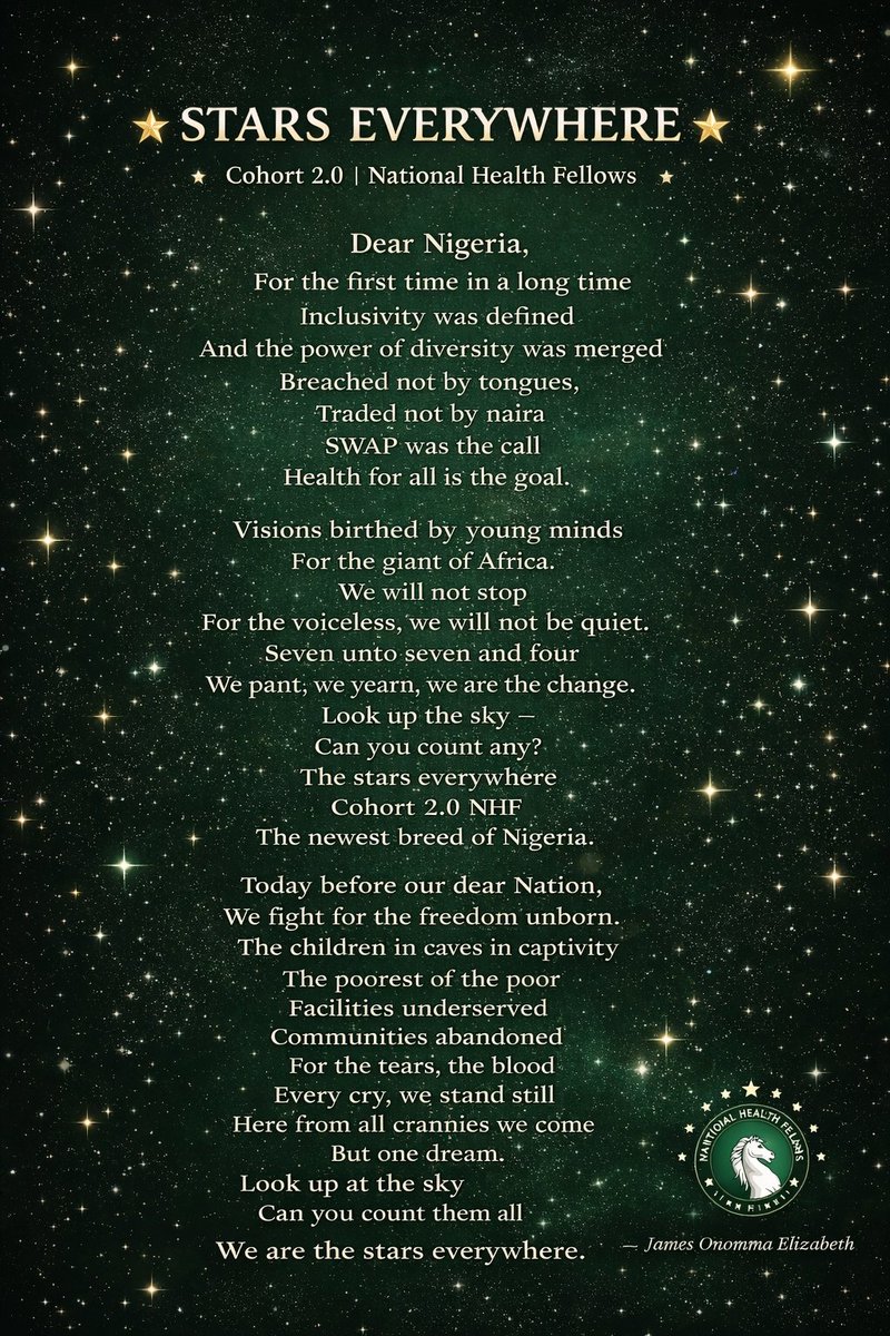 Balapikin's tweet photo. #WeAreTheStars
#StarsEverywhere
#FromAcrossNigeria
#NHF2
@healthfellowsng https://t.co/6oxtsifw0N
