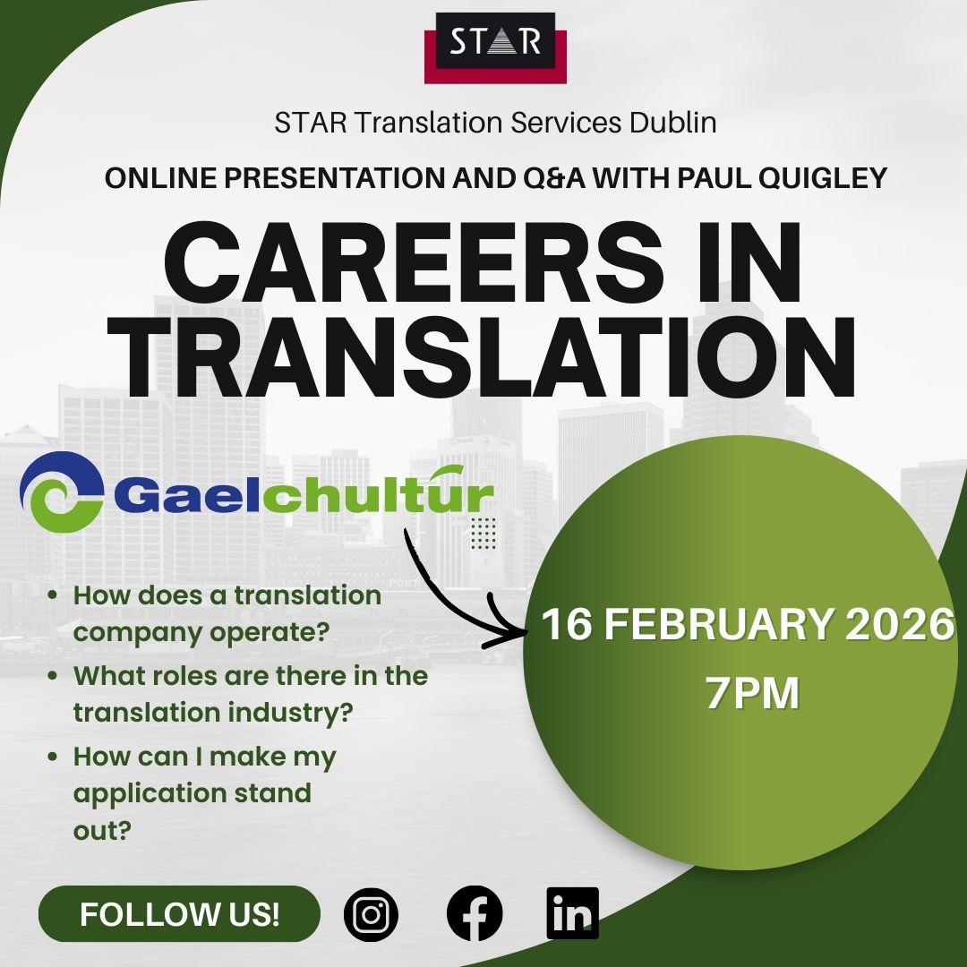 STAR Translation Dublin | Language Services tweet media