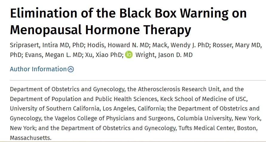doctorneyro's tweet image. Ultimately, th #updates of @FDAenEspanol @FDA  ensure that #MHT use is optimzed fr the specific #needs of each #patient, integrating modern #riskassessment with the latest #clinicalevidence to improve #longterm #healthoutcomes during #menooausetransition.

journals.lww.com/greenjournal/a…