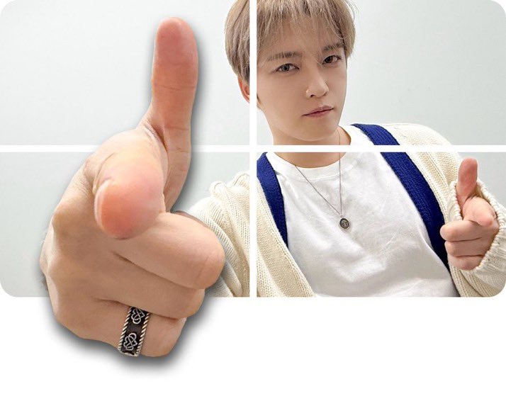 大好きな手が飛び出して来た😆
バーン💥って
撃たれた感じでいい？🤣

新年のお挨拶をありがとう
ゆっくりしてね

<a href="/bornfreeonekiss/">kimjaejoong</a> 
#ジェジュン 
#JAEJOONG