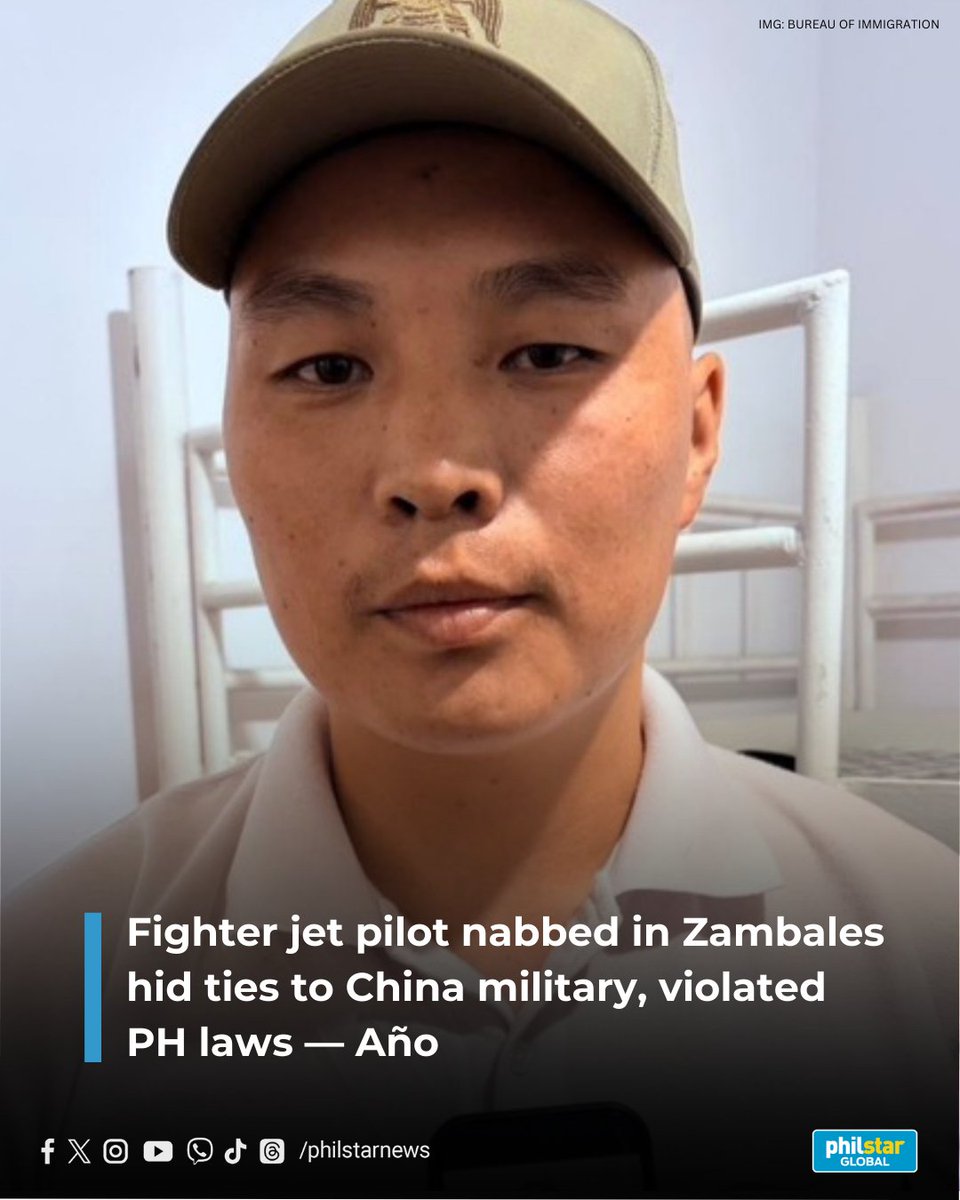 MAG-EENROLL DAW, PERO FIGHTER PILOT NA PALA

National Security Adviser Eduardo Año has confirmed that the Mongolian national arrested in Zambales last week was a trained jet fighter pilot under China's People's Liberation Army who concealed his military background to enroll as an