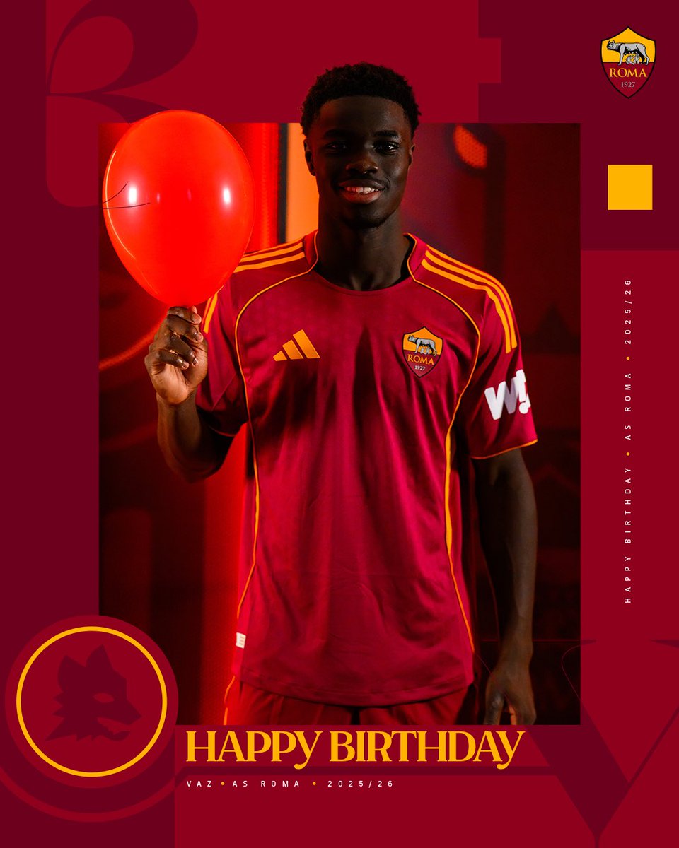 OfficialASRoma's tweet photo. Buon compleanno, Robinio 🎂

#ASRoma https://t.co/ZKG5v5Rsmo