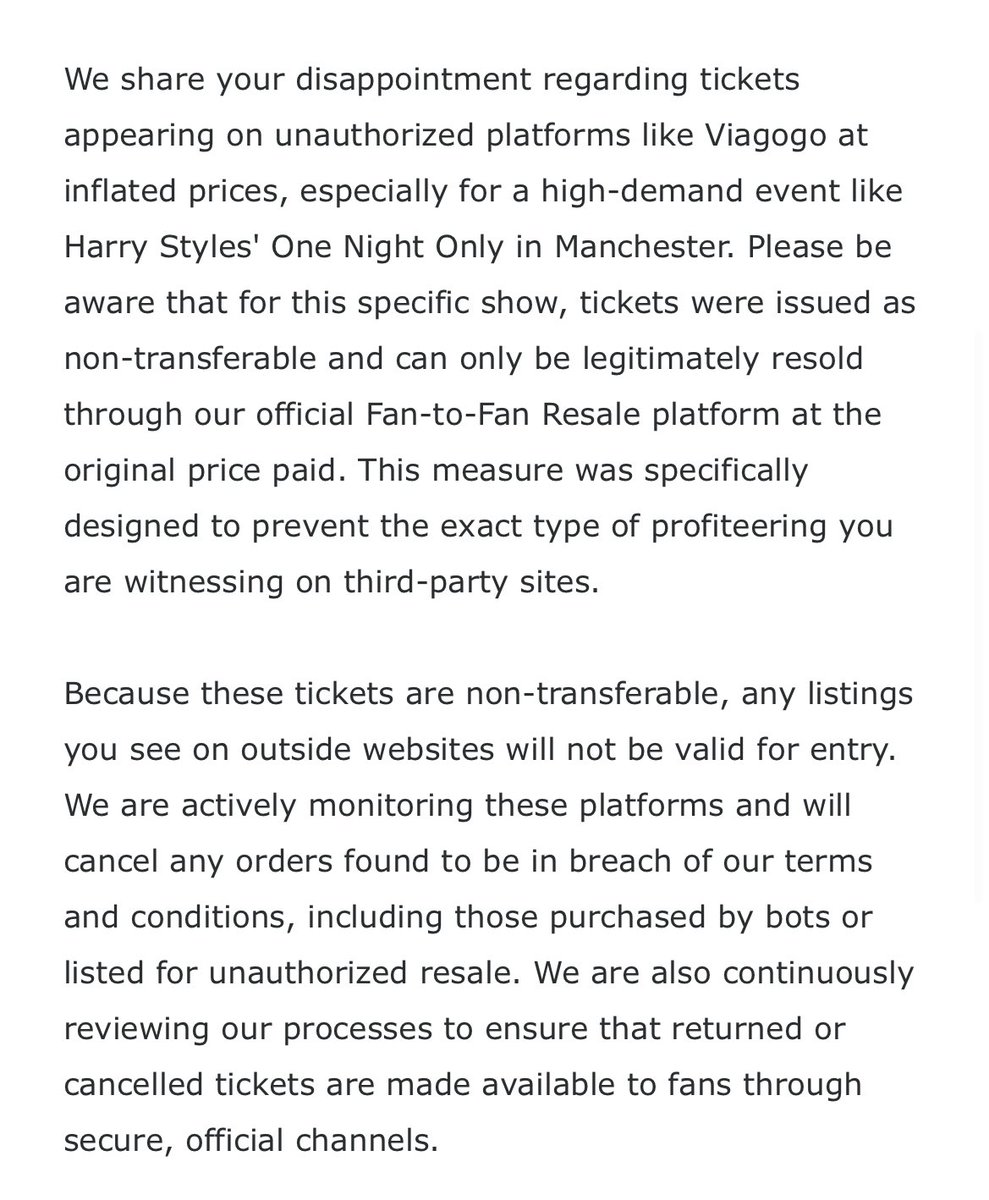 onedxsunflower's tweet photo. now actually do cancel these orders @TicketmasterCS https://t.co/O4Zb1I9cos
