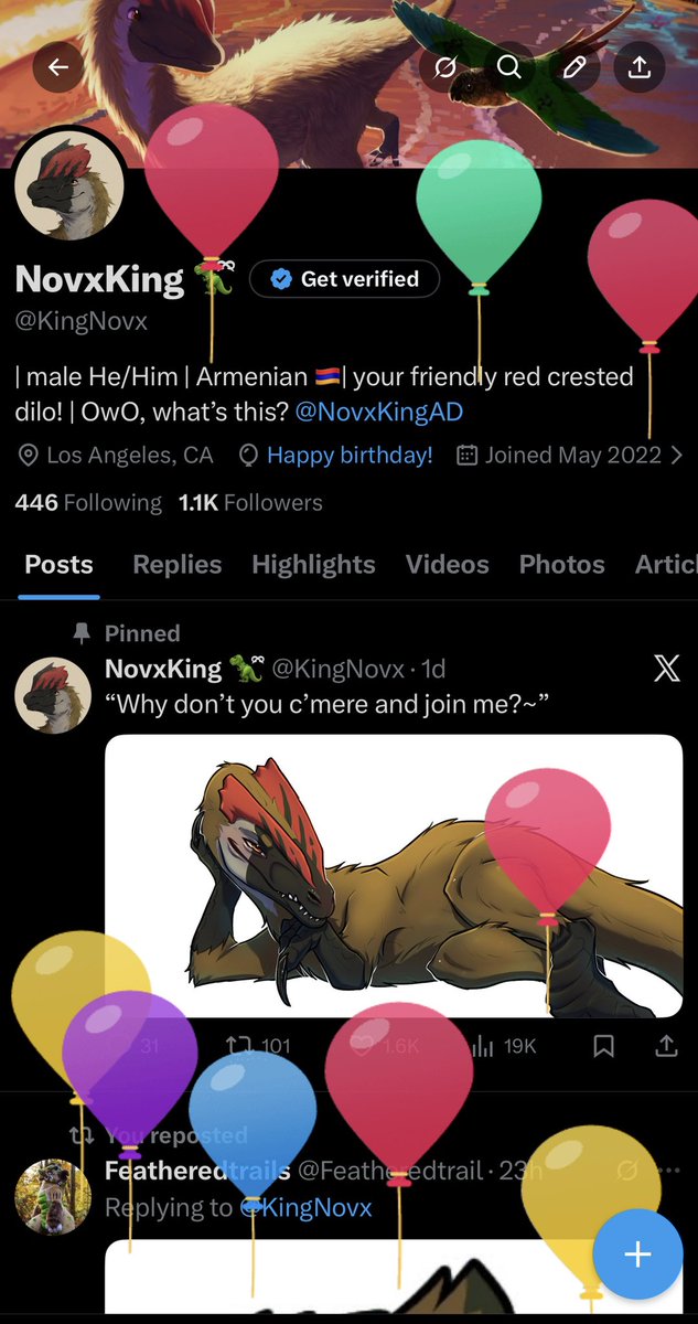 NovxKing 🦖ྀི tweet media