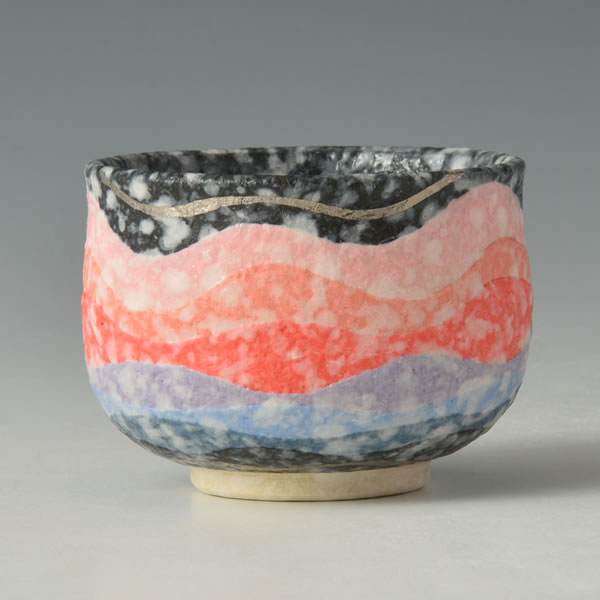 吹泥金プラチナ彩酒呑」 すいでいきんぷらちなさいさけのみ 丹波焼 珀