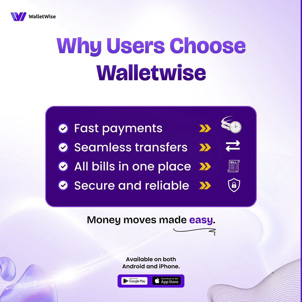 walletwiseng's tweet photo. Smart money moves start here 💜
WalletWise gives you convenience, speed, security, simplicity and in-apo purchase bonuses all in one app.
Join thousands who choose ease every day!
#walletwise #walletwiseng #fintechnigeria #fintechstartup #paymentapp https://t.co/fgNADunCed