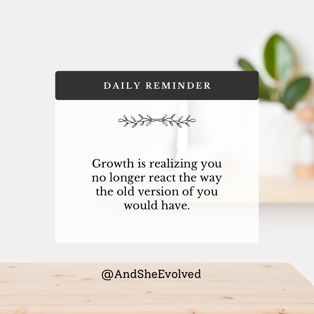AndSheEvolved's tweet photo. Growth shows up in your reactions.

#PersonalEvolution #HealingGrowth #SelfAwareness #MindsetShift #InnerChange https://t.co/fogV2jF3pf