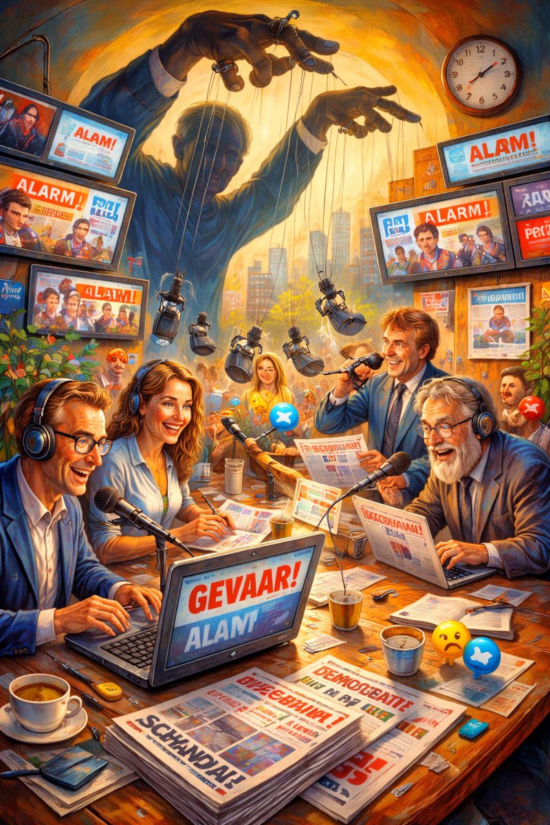 Column: Alle media verenigd, opdracht is opdracht
Max von Kreyfelt 

Het aardige aan een opdracht is dat hij nooit op papier staat. Niemand tekent, niemand mailt, niemand belt. Hij is er gewoon. Als smog. Onzichtbaar, maar iedereen ademt hem in. En wonderlijk genoeg beweegt