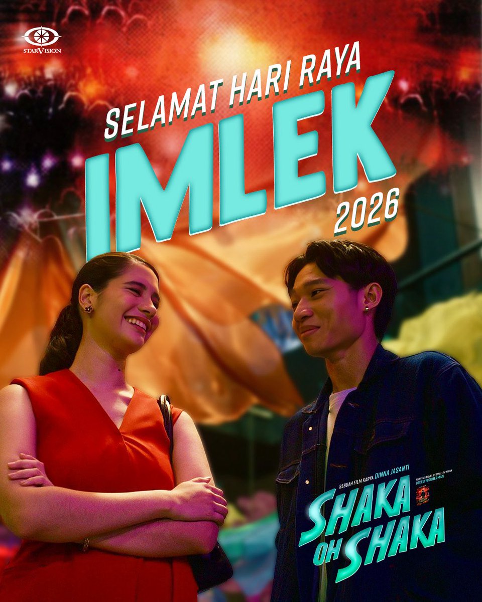 Starvisionplus's tweet image. ‧˚꒰🪭꒱ 𝘎𝘰𝘯𝘨 𝘟𝘪 𝘍𝘢 𝘊𝘢𝘪 ₊˚⋆

Selamat Tahun Baru Imlek 2026. 

Semoga keberuntungan, tawa, dan cerita baru yang indah hadir di tahun yang baru ini 🫶🏻🧧✨

#FilmKafirGerbangSukma #FilmSeninHargaNaik #FilmSekawanLimo #FilmShakaOhShaka #ShakaOcel