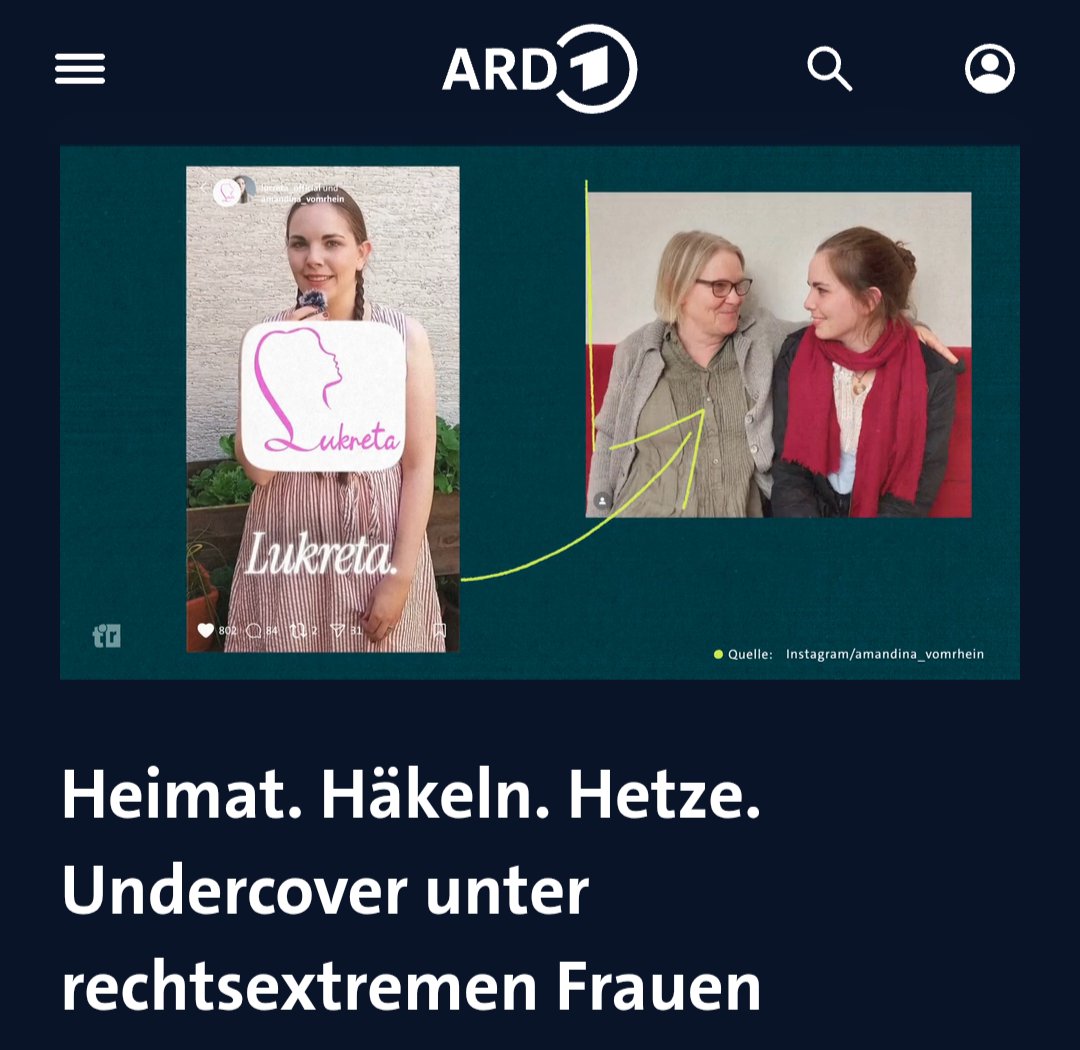 ReinhildAmandi's tweet image. "Team Recherche" mit einer neuen bahnbrechenden "Doku" über @Lukreta_. Wir sind laut der iNvEsTiGaTiVJo*rNaLiStInNeN "brandgefährlich" und "rechtsextrem" , weil wir Röcke und Kleider tragen und ehrlich über importierte Gewalt sprechen. 
Natürlich darf auch die obligatorische…