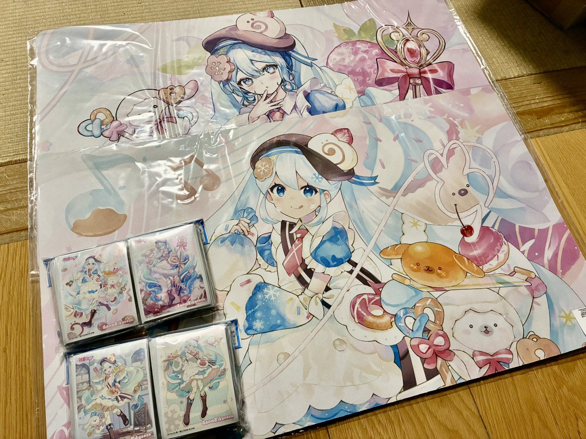 じゃんきーさん(@junky_poke_ )に雪ミクのサプライ送ってもらいました