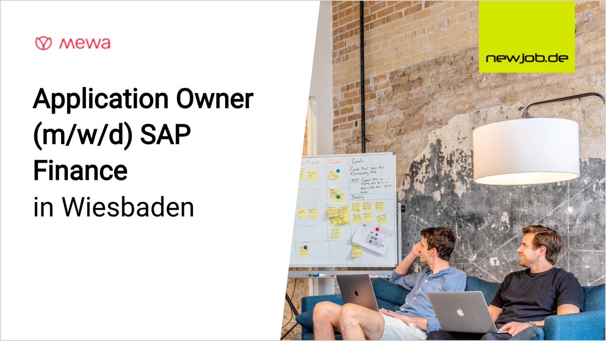 Application Owner (m/w/d) SAP Finance
in Wiesbaden
gesucht von MEWA Textil-Service SE &amp; CO. Management OHG <a href="/MEWA_DE/">Mewa Textilsharing</a> 
 
Jetzt Stellenanzeige ansehen:
newjob.de/stellenanzeige…