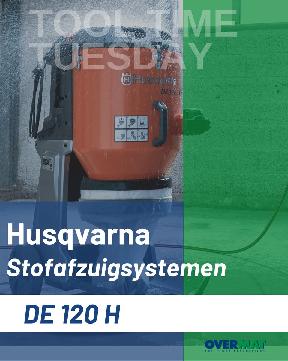 Overmat's tweet photo. 🔧 𝐓𝐨𝐨𝐥𝐓𝐢𝐦𝐞 𝐓𝐮𝐞𝐬𝐝𝐚𝐲 – 𝐇𝐮𝐬𝐪𝐯𝐚𝐫𝐧𝐚 𝐃𝐄 𝟏𝟐𝟎 𝐇
Compacte, krachtige H-klasse stofzuiger met HEPA en Longopac voor professioneel vloerwerk. 
#ToolTimeTuesday #Husqvarna #OvermatIndustries #Overmat #TheFloorTechnicians https://t.co/HltCBICIng