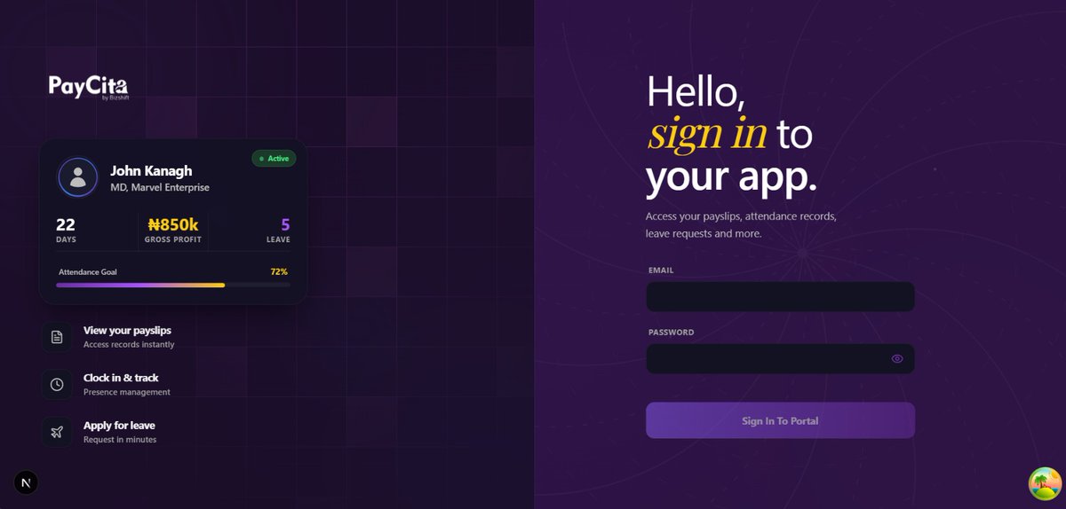 New login screen look,
Orchestrated by yours faithfully 😇