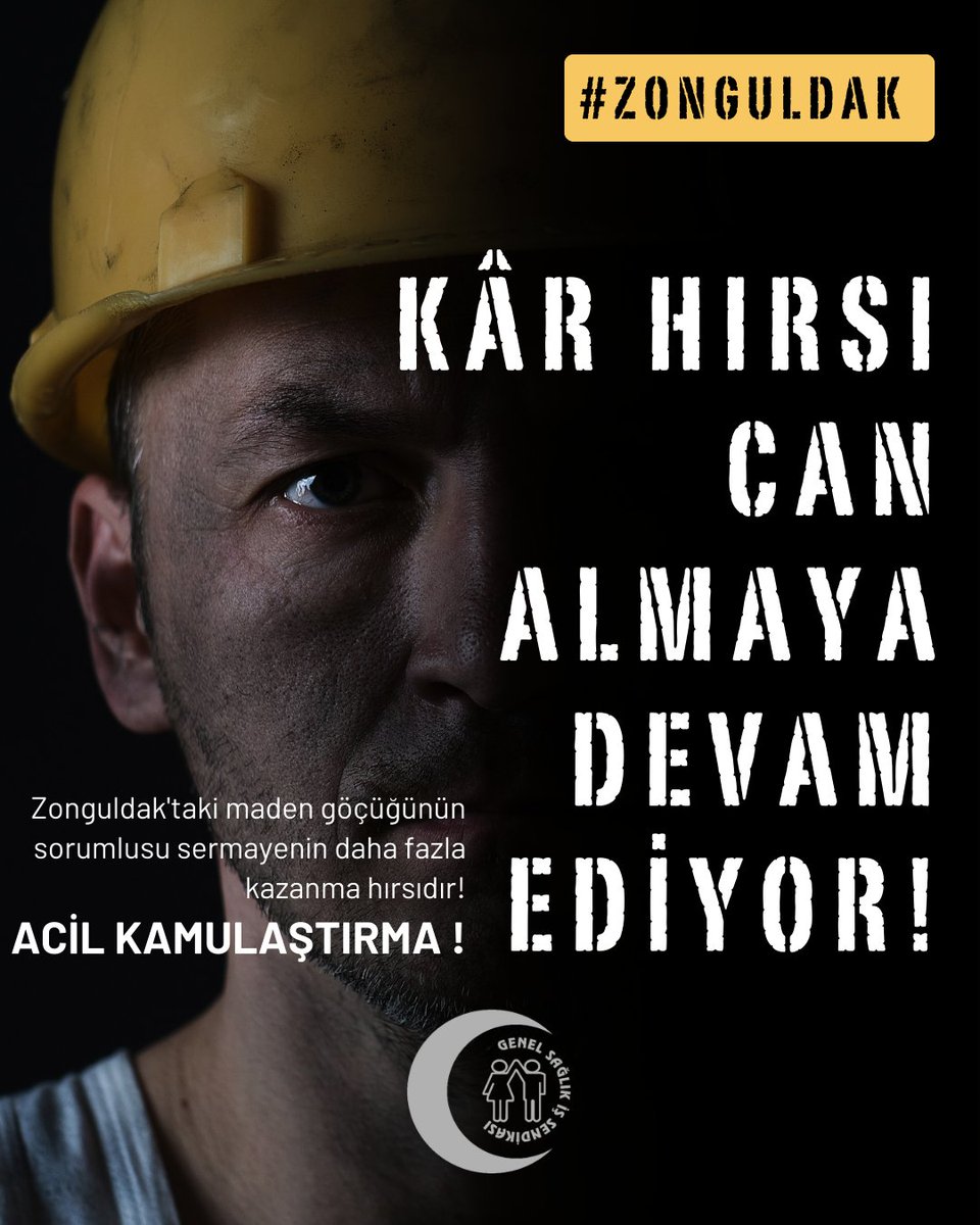 Patronların Kar Hırsı Hayatımıza Mal Oluyor!

Madenler Kamulaştırılsın!
Zonguldak’ta bir maden ocağında meydana gelen göçük sonucu 2 maden işçisi yaşamını yitirmiş, 1 işçinin yaralandığını üzülerek öğrenmiş bulunuyoruz.
Bu yaşanan “fıtrat” değil göz göre göre cinayettir. Bu,