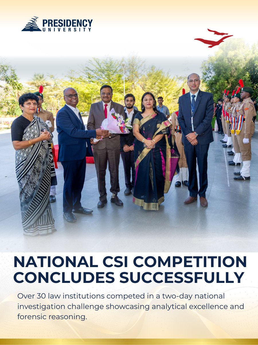 Uni_Presidency's tweet image. The National Crime Scene Investigation Competition – “The Classroom Collapse” concluded successfully with participation from 30+ law institutions nationwide.

#LawEducation #NationalCompetition