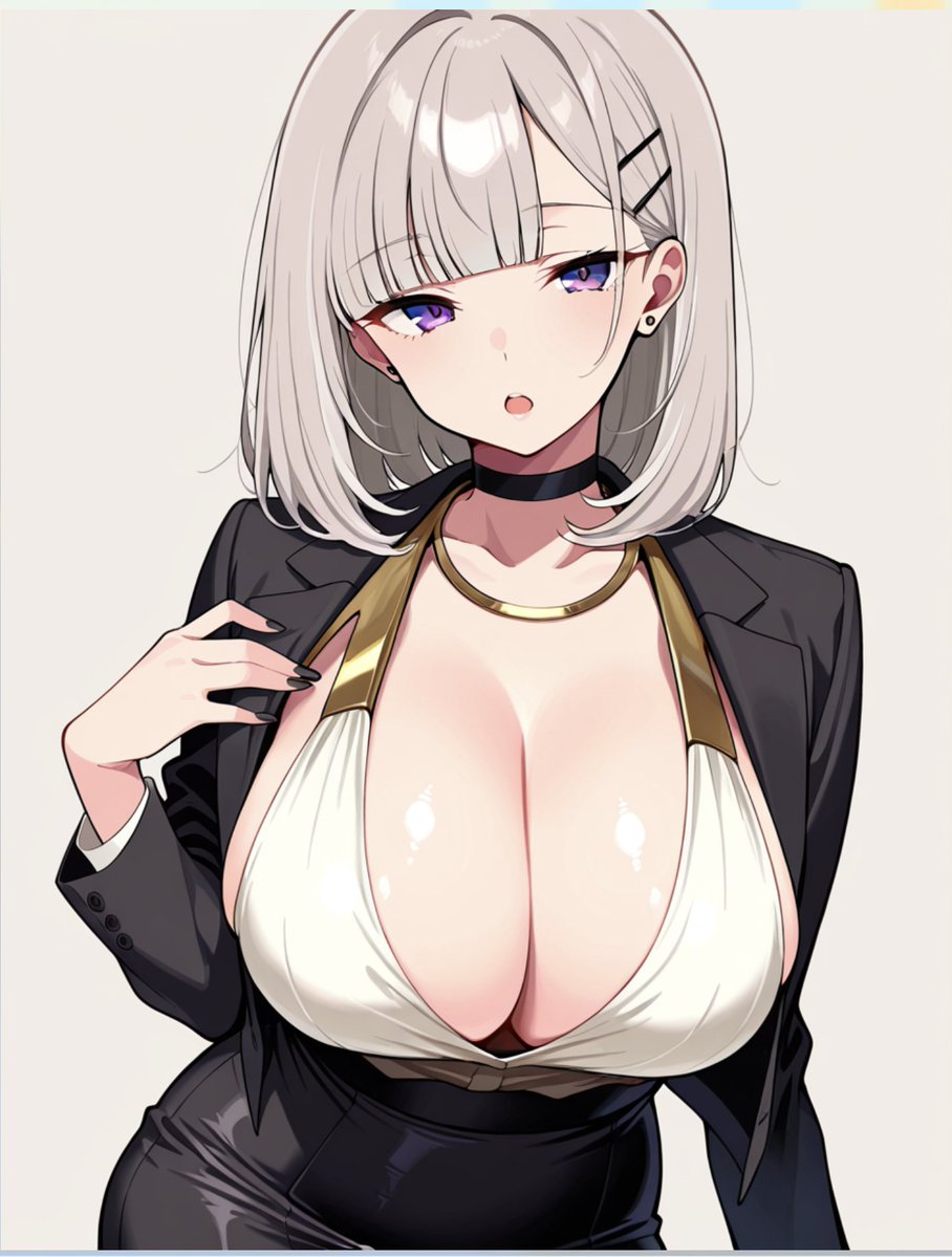 スーツなのにやたらドスケベなスタイル 