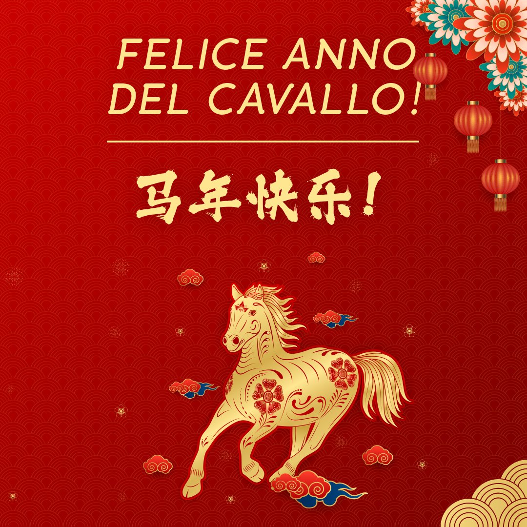AmbCina's tweet image. 🎉✨马 年大吉 BUON ANNO DEL CAVALLO! 🐴 🧧

Auguriamo un felice anno nuovo a tutti voi! Il Cavallo rappresenta forza, libertà e determinazione. È l'energia di chi non teme il cambiamento, di chi trasforma gli ostacoli in slancio, di chi corre verso nuovi orizzonti con fiducia. 🎊