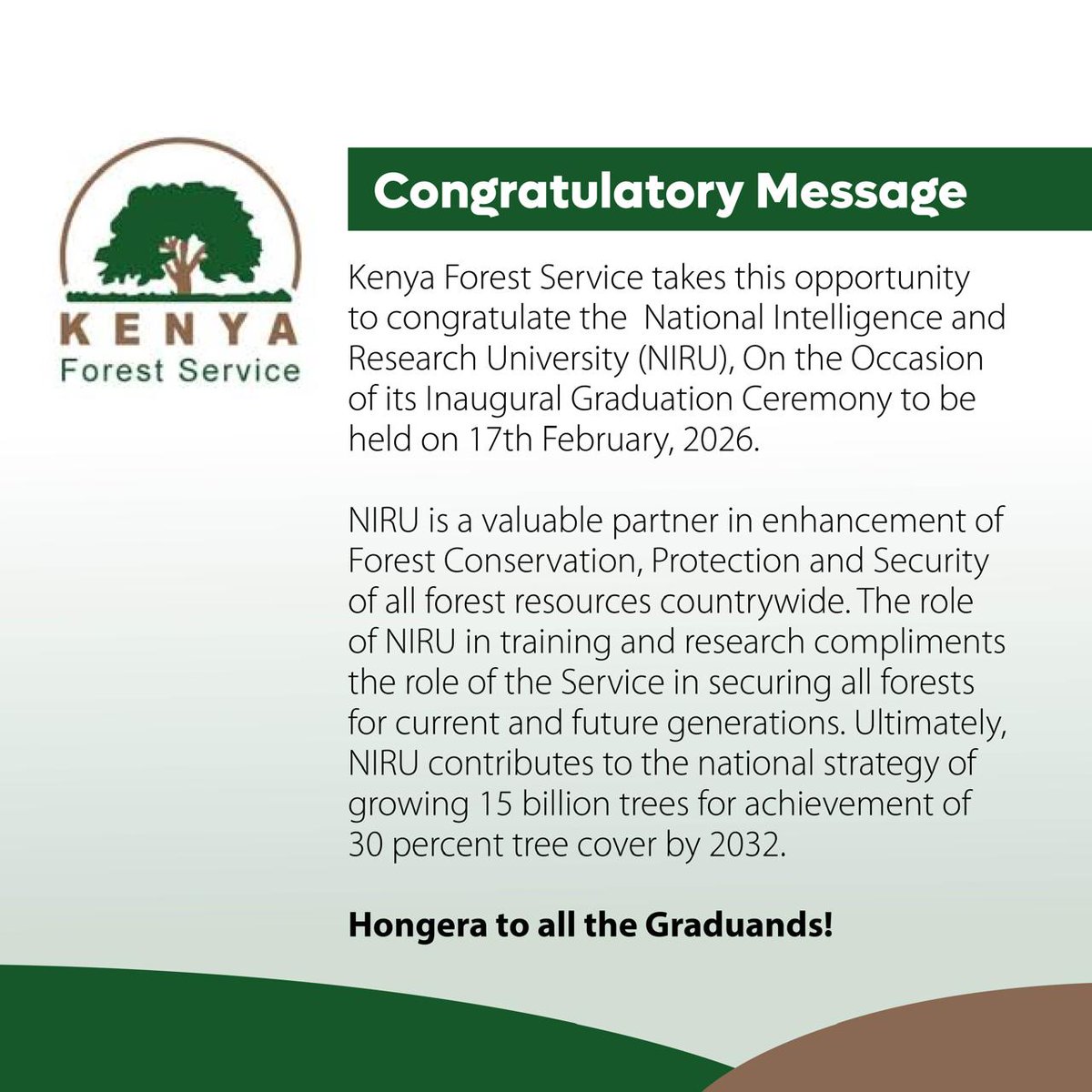 Kenya Forest Service tweet media